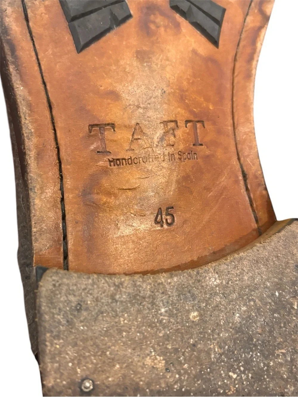 Taft Jack Boot in Grey/Oxblood Handmade in Spain Size 45 EU / 12 US